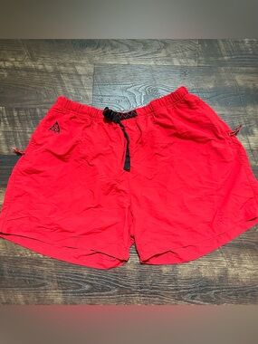 Nike ACG trail 6” CU8891-657 red belted nylon outdoor shorts gorpcore 2XL